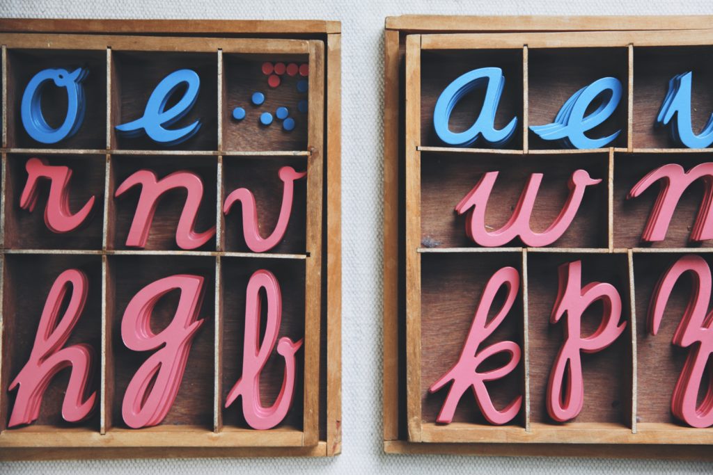 Moveable alphabet baan dek