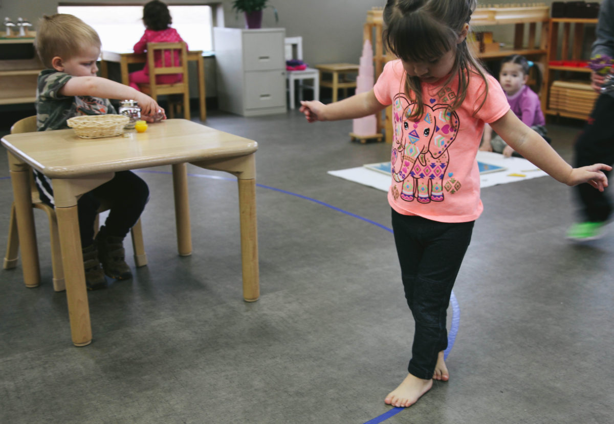Montessori Encyclopedia Walking on the Line Baan Dek